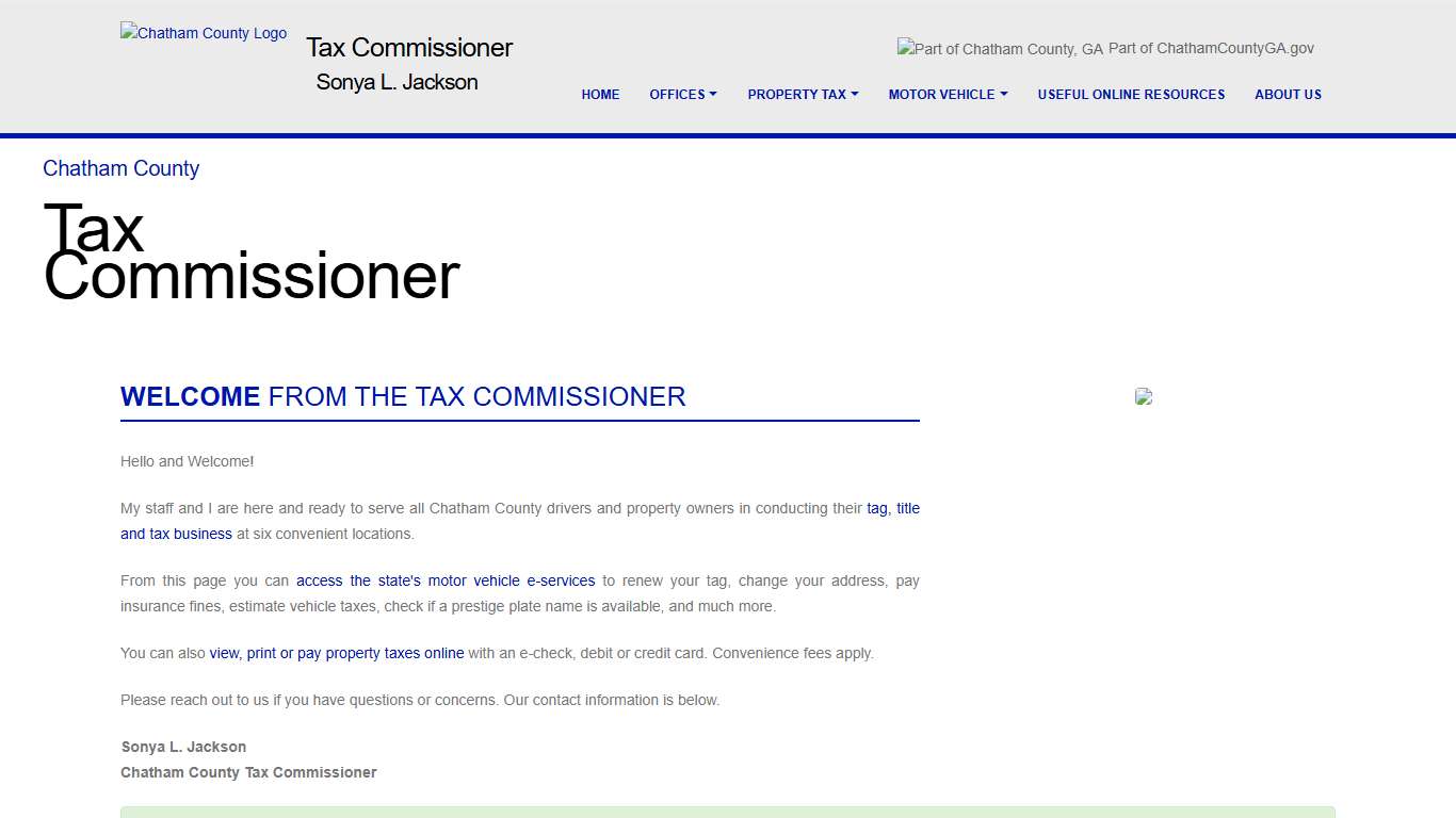 Tax Commissioner - Home